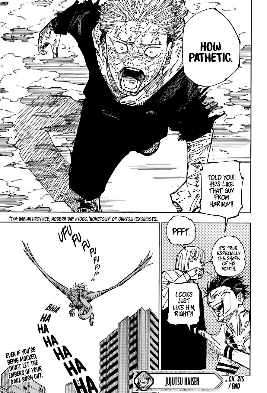 Jujutsu Kaisen Chapter 215 image 19